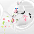White Rabbit Pilot Car Air Freshener Vent Clip – Airplane Car Freshener | Easy Clip-On, ABS+PP | Rotating Propeller for Eliminating Odors, Long-Lasting Fragrance & Fun Addition to Your Vehicle