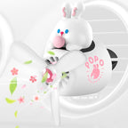 White Rabbit Pilot Car Air Freshener Vent Clip – Airplane Car Freshener | Easy Clip-On, ABS+PP | Rotating Propeller for Eliminating Odors, Long-Lasting Fragrance & Fun Addition to Your Vehicle