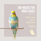 Natural Rapport Bird Cage Cleaner - The Only Bird Cage Cleaner You Need - Bird Poop Spray Remover, Naturally Removes Bird Waste (32 Oz)