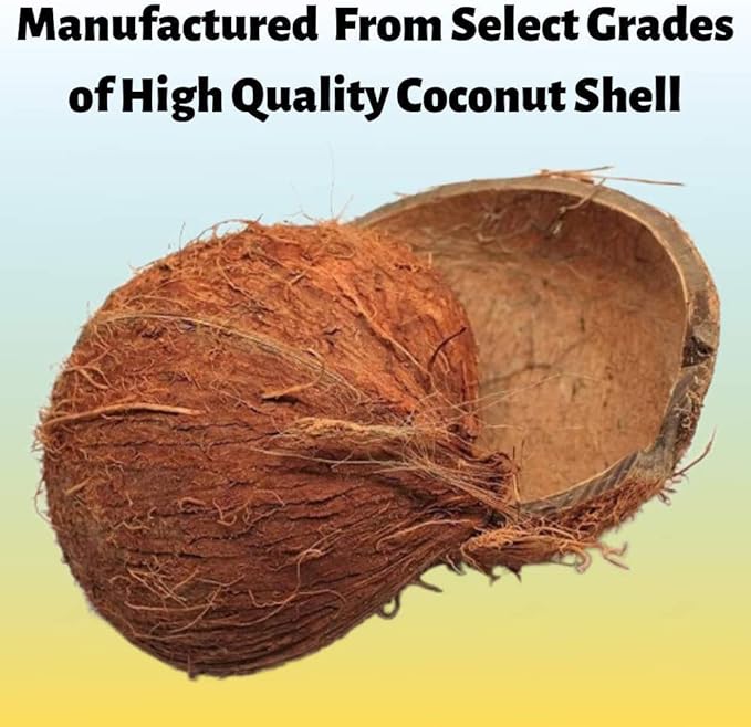 12x40 Mesh Size Coconut Shell Activated Carbon, Premium Charcoal Filter Media for Aquarium and Water Filtration (Removed Odors and Discoloration) - Resealable Bulk 1 Pound Bag (455 Grams)