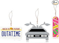 Back to the Future Gifts Air Freshener | DeLorean Car Accessories | DeLorean Christmas Ornament | DeLorean DMC-12 Car Air Freshner | 3/Set | Officially Licensed | 2-Pack