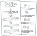 Car Diffuser Instruction Cards | 2" x 3.5" inch Business Card Size | Car Hanging Accessories Oil Bottles Instruction Card