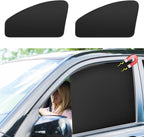 Car Curtains for Side Window - 2 Pcs Front Privacy Sun Shades Magnetic 100% Block Light Car Window Covers with Cooler Feeling (dexterous, front-2pcs)