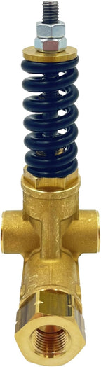 Annovi Reverberi VRT3-310A Unloader, Black Spring, 4500 PSI, 10.5 GPM, No Adjustment Knob, Brass