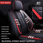 for Toyota CHR Seat Covers 2018-2026, Full Coverage Customized Car Seat Covers, Premium Leather Waterproof Stain-Resistant Easy to Install (Standard 5 Seats, Black&Red)