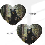 Car Air Fresheners Cards - Set of 4 Pieces with Stylish Black bear family Print - Long-Lasting Fragrance for Your Vehicle