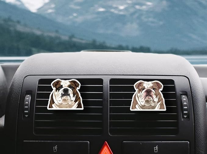 WIRESTER Set of 2 Fresh Scented Car Air Freshener Vent Clip, Decorative Accessories, Interior Decoration for Cars - Cats, Dogs, Crabs, Turtles, Elephant Lion, Giraffe Monkey, Deer Wolf, Zebra