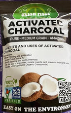 Green Piece® Activated Charcoal Medium Grain – Resealable 5 lb Bag - SUPER CLEAN - Rid Odor – Made from Coconut Shells – Kid/Pet Friendly, Great for Aquariums, Water Filters, & More