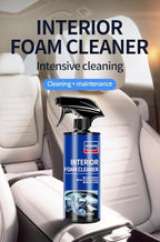 Car Interior Foam Cleaner, Plant Essence & Enzyme Active Waterless Cleaning Spray, Phosphate-Free for Leather Seats/Fabric/Dashboard/Carpet/Steering Wheel, 500ml/16.9oz