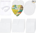 100-Piece Sublimation Air Freshener Scented Hanging Sheets - White, Fragrant, 15" Elastic Rope for Car Interior & Home Decor