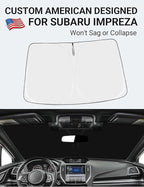 Proadsy Windshield Sunshade for Subaru Impreza 2015-2025 2026 Custom Fit WRX Sedan, Base, Premium, Limited, STI, STI Limited, Foldable Shade Sun Visor Protector Blocks UV Rays Keep Car Cooler