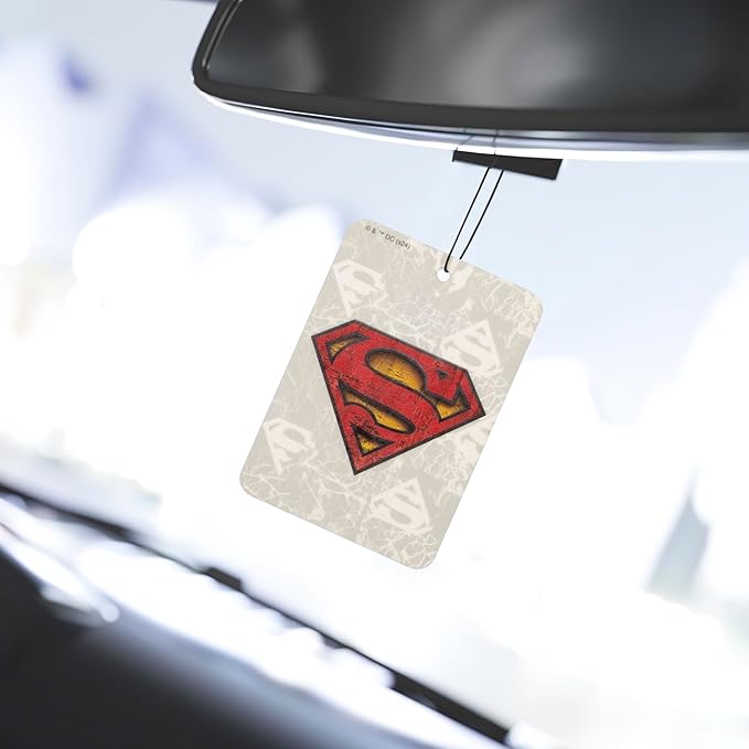 Plasticolor 005726R01 Warner Bros. Superman Color Logo Paper Air Freshener - 2 Pack