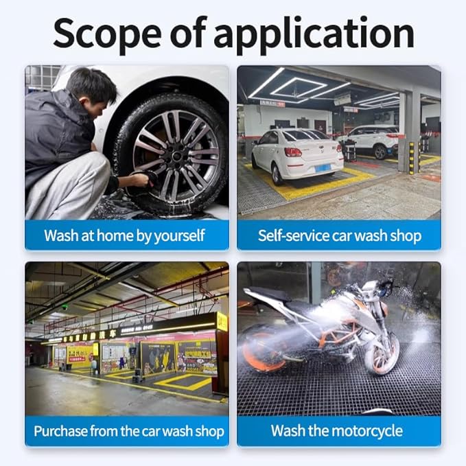 Car Wash & Wax Shampoo, 2-in-1 Liquid Car Shampoo and Conditioner, Enzyme Active Stain Remover with Glazed Coating, Phosphate-Free for Car/Motorcycle Exterior, 500ml/16.9oz