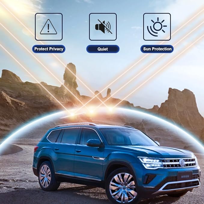 Car Sunroof Shade Compatible with Mercedes Benz GLE 350/450 2015-2019, Foldable Glass Roof Sunshade with Storage Bag, Heat Insulation Sun Protection Roof Interior Sunshade