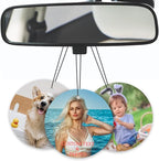 Custom Air Freshener for Car - Double Sided Photo Personalized Car Scents Air Freshener, Smell Air Fresheners With Picture for Wardrobe, Bathroom,Hanging Ornaments (Round-1PCS)