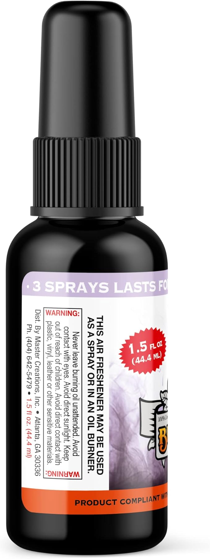 BluntPower (Lavender, 5 Pack) Concentrated Air Freshener - Premium Oil Based Air Freshener Spray For Home and Car - Long-Lasting Bathroom Spray, Car Freshener, & Odor Eliminator Spray