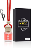 Ikeda Car Air Freshener: Hanging Car Smell Air Freshener | 10ml Hanging Car Perfume | Long Lasting Fragrance | Strong Scents Diffuser for Auto Home (Cherry|Circular)