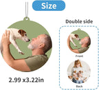 Personalized Photo Car Air Freshener – Custom Double-Sided Print – Fresh Linen Scent – Eco-Friendly, Long-Lasting Fragrance – For Family, Friends, Lovers (Circle-HL)