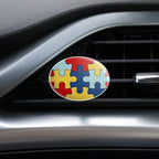 Autism Awareness Diversity Puzzle Pieces Car Air Freshener Vent Clip