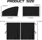5PCS Car Sun Shade Windshield for Light Blocking and Privacy, Window Screen Cover for Baby Car Accessories Interior for Sleeping Traveling Camping Helps Block UVA/UVB Rays Protection