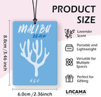 Lacama Blue Coastal Beach Car Air Freshener 3Pcs, Coastal Malibu Palm Tree Oyster Coral Cars Scents Air Freshener for Women Girls Gifts, Preppy Beach Car Accessories Interior Mirror Decor Hanging