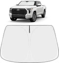 Proadsy Windshield Sun Shade for Toyota Sequoia 2023-2025 2026/ Toyota Tundra 2022-2025 2026 Limited SR5 Platinum TRD Pro Pickup Foldable Front Sunshade Car Protector Tundra Accessories