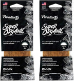 2 X Super Organic Black Scent Car Air Freshener Block Stone Under Seat Fragrance