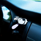 Car Passive Essential Oil Diffuser - Flapping Tongue Dog Air Freshener Vent Clip, Cute Car Dashboard Decor Accessories for Women, Gift for Dog Lovers