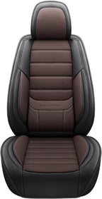Seat Covers, Car Seat Covers Front Seats, Car Seat Cover, Car Seat Protector Waterproof, Car Seat Cushion Nappa Leather, Brwon Seat Covers Carseat Cover Universal Fit for Most Cars