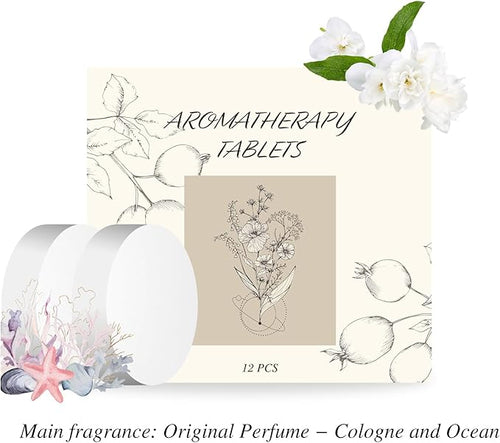 12Pcs Scented Tablets – Subtle Scent (Cologne + Ocean Scent)