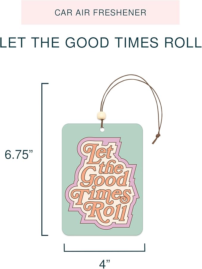 Studio Oh! Scented Hanging Car Air Fresheners - Pack of 2 - Natural & Exclusive Fragrance with DeoBoost Technology - Unique Design with Decorative Bead - Be Kind To All Kinds