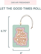 Studio Oh! Scented Hanging Car Air Fresheners - Pack of 2 - Natural & Exclusive Fragrance with DeoBoost Technology - Unique Design with Decorative Bead - Be Kind To All Kinds