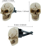 Skull Car Air Fresheners Cute Cool Funny Air Conditioning Vent Perfume Diffuser Decoration Interior Car Accessories 2 pcs