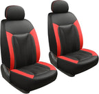 GIANT PANDA Custom Fit Front Toyota Car Seat Cover for Rav4 Camry Highlander Corolla Prius,3D Air Mesh Breathable Seat Protector Summer,Red 2 Pack