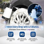 Nanoskin NON ACID Professional Wheel & Tire Cleaner 16 oz – Works with Tire Brush | Car Wash Cleaning Spray for Car Detailing | Removes Brake Dust, Oil, Dirt, Light Corrosion