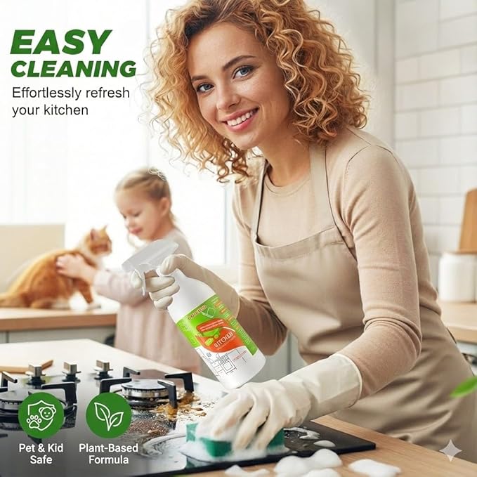 300 ml Cleanse Natural Enzyme Formula to Household Appliances, 2026 New Clease Multi-Purpose Cleaner, Kitchen Appliance Cleaner for Hold, Oven, Stove, Range Hood 2PCS