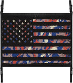 Car Roof Storage Bag Camouflage Flag Print Car Roof Seat Organizer All Car Storage Organizers Inner Car Accessories Compatible with Most Vehicles