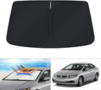 KUST Windshield Sun Shade for 2006-2015 Honda Civic Accessories, Custom Fit 4 Layers Car Honda Civic Front Window Sunshade Foldable Sun Visor Protector Blocks UV Rays Keep Your Car Cooler