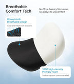 Wigoo 2026 Car Neck Pillow [No More Pressure, Odorless] Soft Car Headrest Pillow with Adjustable Strap Removable Cover 100% Memory Foam, Fits All Vehicles (Black 2-Pack)