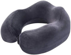 Travel Neck Pillow Sleep Kit - 100% Memory Foam Travel Pillow, Car Airplane Travel Pillow Neck Pillow Nap Lunch Break Student Memory Foam U-Shaped Pillow (Color : Gray)