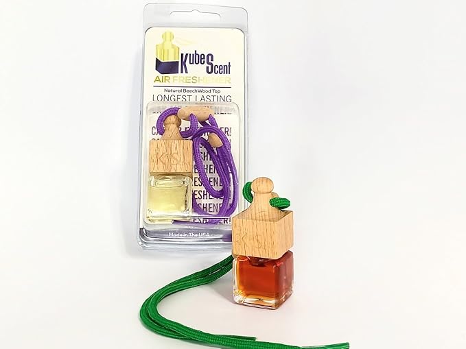 Jean Paul Inspired Hanging Car Air Freshener, Long Lasting Sophisticated and Masculine Fragrance, Premium Car Diffuser for Men, Women, Odor Eliminator, Luxury Car Accessory by KubeScent Air Freshener