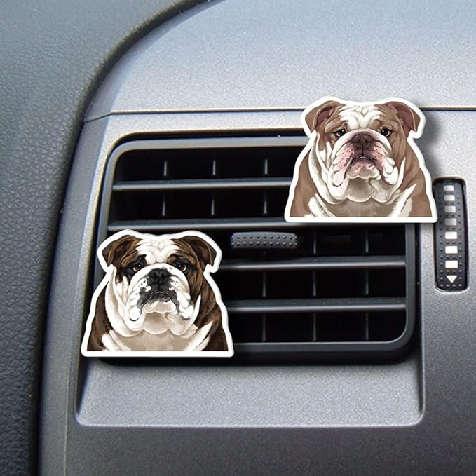 WIRESTER Set of 2 Fresh Scented Car Air Freshener Vent Clip, Decorative Accessories, Interior Decoration for Cars - Cats, Dogs, Crabs, Turtles, Elephant Lion, Giraffe Monkey, Deer Wolf, Zebra