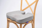 Gel Infused High Dense Memory Foam Seat Cushions for Office Chair, Car, Wheelchair-Coccyx Seat Cushion for Tailbone Pain Pressure Relief (Light Grey)