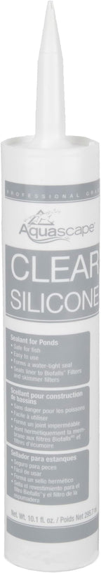 Aquascape Clear Silicone Sealant, Safe for Fish and Plants, 10.1-Ounce Caulk Tube | 82000