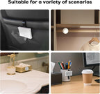 Car Air Freshener Small Gypsum Aromatherapy Diffuser New Smell Set Clean Ingredients Car Odor Eliminator Long Lasting Scent Auto Accessories with Metal Clip (Circular, 3 PCS)