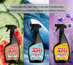 Agent 420 Odor Eliminator Trigger Spray, Ocean Mist, 22 oz — Tea Tree Oil Breaks Down Smoke at the Molecular Level