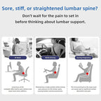 Lumbar Support Pillow for Sleeping,Premium Memory Foam Lower Back Pain Relief Bed Rest Support Pillows for Car Bed,Couch,Waist Support Care Cushion,Sleep Lumbar Pillow (Light Pink)