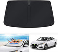 KUST Windshield Sun Shade for 2020-2025 Nissan Sentra Sedan Accessories, Custom Fit Car Front Sunshade Foldable Sun Visor Protector Blocks UV Rays Keep Your Car Cooler