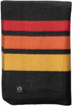 Arcturus Rainier Wool Blanket - Warm, Heavy, Washable, Bed Blanket | Great for Home & Camping (Sunset Peak, Queen)