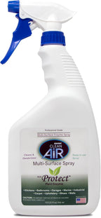 Protect Multi-Surface Odor Control Spray 32 oz – Plant-Derived Formula for Hard & Soft Surfaces, Non-Toxic Indoor Freshening Solution for Home, Office & Commercial Spaces